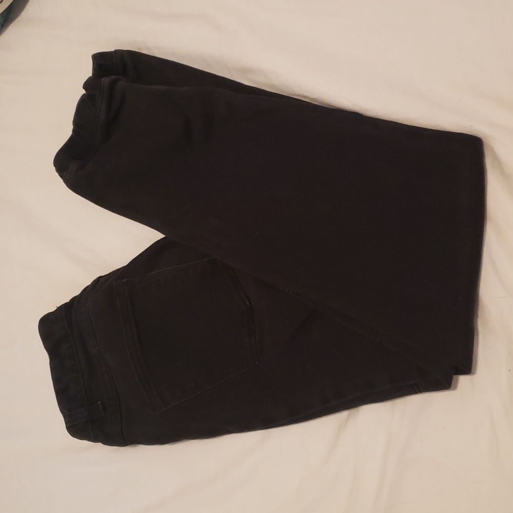 Faded black jeans